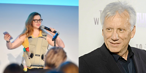 That time old Trump-loving actor James Woods perved out over teen Amber Tamblyn (NSFW)