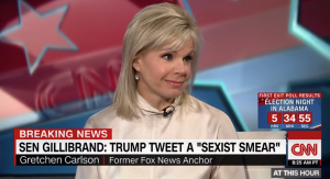 Gretchen Carlson Rips Trump’s ‘Despicable’ Gillibrand Tweet: ‘Absolutely Disgusting’ (mediaite.com)