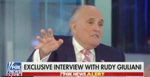 Rudy just shivved Trump on Hannity